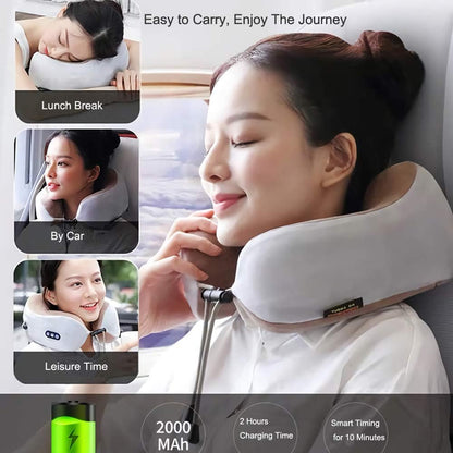 Portable  U-Shaped Massage Pillow